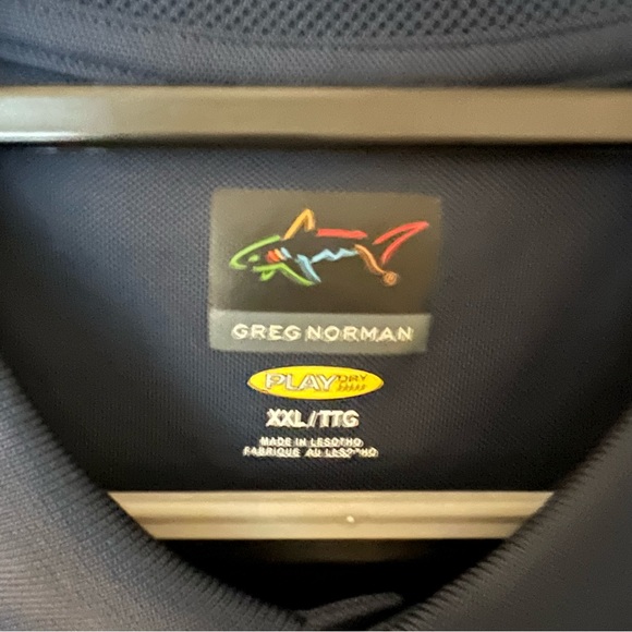 Greg Norman mens short sleeve quick dry polo golf shirt | size 2XL - Picture 11 of 11